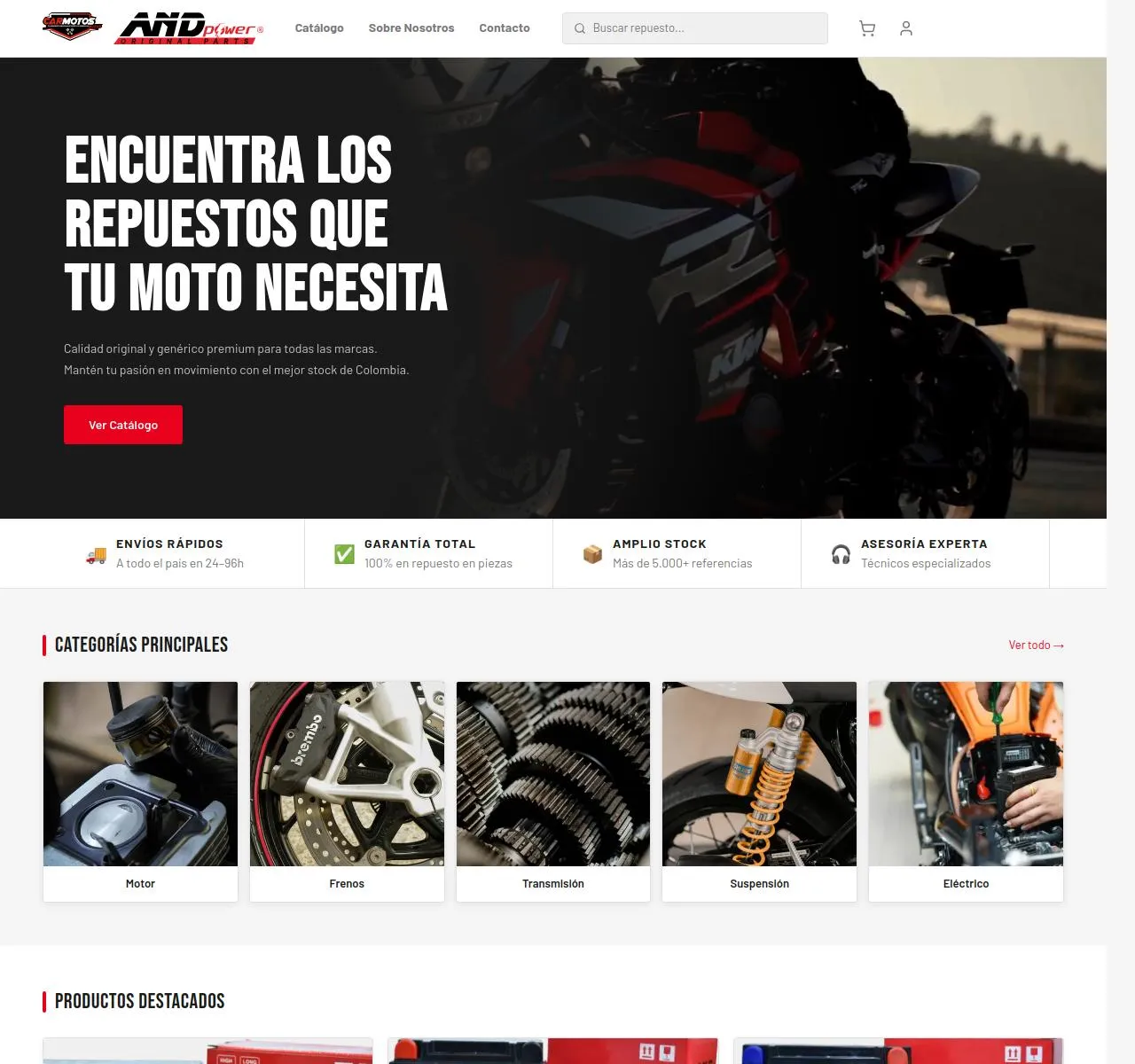 And Power Comercializadora - Web Platform